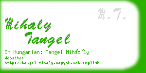 mihaly tangel business card